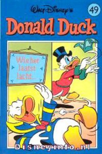 Front cover: Donald Duck Pocket - Serie 2 - 49 - Wie Het Laatst Lacht.....