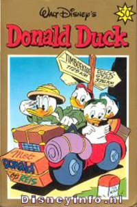 Front cover: Donald Duck Pocket - Serie 2 - 50 - Met Donald Op Reis