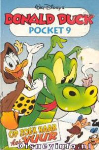 Front cover: Donald Duck Pocket - Serie 3 - 009 - Op Zoek Naar Het Vuur