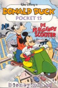 Front cover: Donald Duck Pocket - Serie 3 - 015 - De Vliegende Scooter