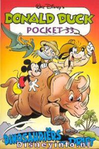 Front cover: Donald Duck Pocket - Serie 3 - 033 - Dinosauriërs Op Drift