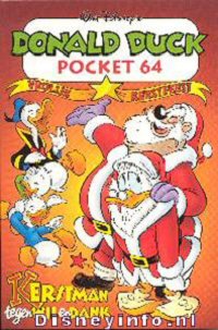 Front cover: Donald Duck Pocket - Serie 3 - 064 - Kerstman Tegen Wil En Dank