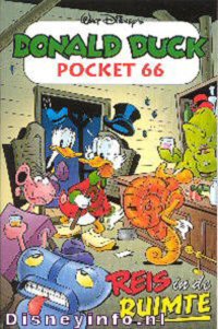 Front cover: Donald Duck Pocket - Serie 3 - 066 - Reis In De Ruimte