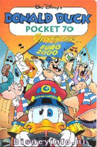 Front cover: Donald Duck Pocket - Serie 3 - 070 - Op Weg Naar... Euro 2000