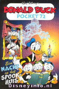 Front cover: Donald Duck Pocket - Serie 3 - 072 - Een Nacht In Het Spookhuis