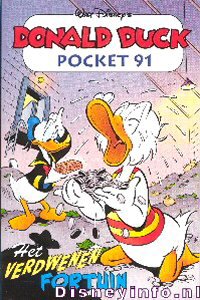 Front cover: Donald Duck Pocket - Serie 3 - 091 - Het Verdwenen Fortuin