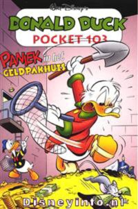 Front cover: Donald Duck Pocket - Serie 3 - 103 - Paniek In Het Geldpakhuis