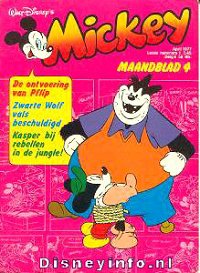 Front cover: Mickey Mouse - Maandblad - 1977-04