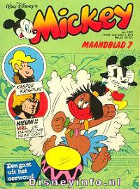 Front cover: Mickey Mouse - Maandblad - 1977-07