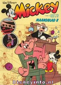 Front cover: Mickey Mouse - Maandblad - 1977-08