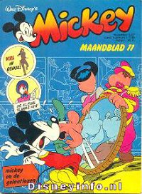 Front cover: Mickey Mouse - Maandblad - 1977-11