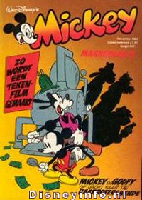 Front cover: Mickey Mouse - Maandblad - 1980-12