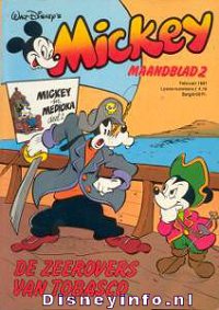 Front cover: Mickey Mouse - Maandblad - 1981-02