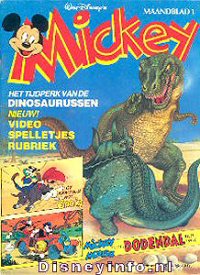 Front cover: Mickey Mouse - Maandblad - 1984-01