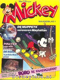 Front cover: Mickey Mouse - Maandblad - 1985-01