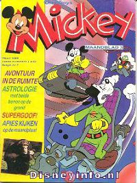 Front cover: Mickey Mouse - Maandblad - 1985-03