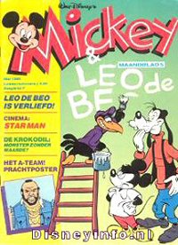 Front cover: Mickey Mouse - Maandblad - 1985-05