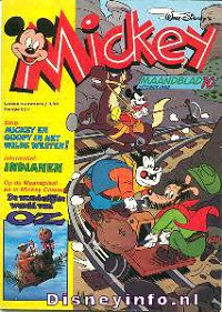 Front cover: Mickey Mouse - Maandblad - 1985-10