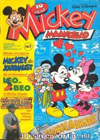 Front cover: Mickey Mouse - Maandblad - 1986-01