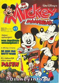 Front cover: Mickey Mouse - Maandblad - 1986-03