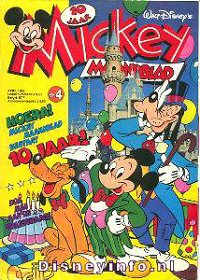 Front cover: Mickey Mouse - Maandblad - 1986-04