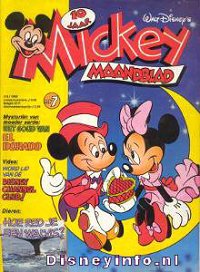 Front cover: Mickey Mouse - Maandblad - 1986-07