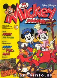 Front cover: Mickey Mouse - Maandblad - 1986-08