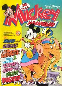 Front cover: Mickey Mouse - Maandblad - 1986-09