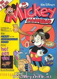 Front cover: Mickey Mouse - Maandblad - 1986-11