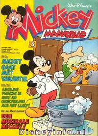 Front cover: Mickey Mouse - Maandblad - 1987-03