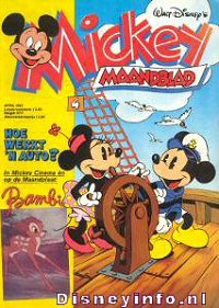 Front cover: Mickey Mouse - Maandblad - 1987-04