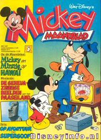 Front cover: Mickey Mouse - Maandblad - 1987-05