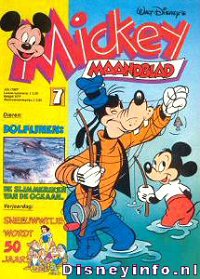 Front cover: Mickey Mouse - Maandblad - 1987-07