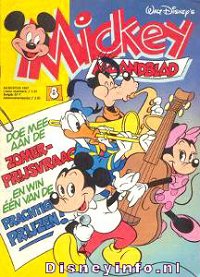 Front cover: Mickey Mouse - Maandblad - 1987-08