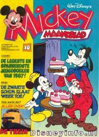 Front cover: Mickey Mouse - Maandblad - 1987-10