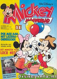 Front cover: Mickey Mouse - Maandblad - 1987-11