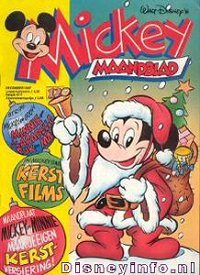 Front cover: Mickey Mouse - Maandblad - 1987-12