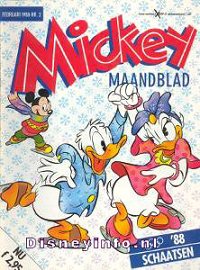 Front cover: Mickey Mouse - Maandblad - 1988-02