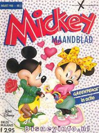 Front cover: Mickey Mouse - Maandblad - 1988-03