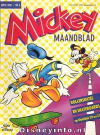 Front cover: Mickey Mouse - Maandblad - 1988-04