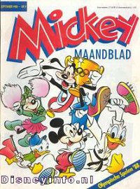 Front cover: Mickey Mouse - Maandblad - 1988-09