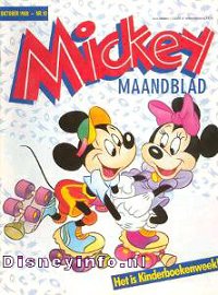 Front cover: Mickey Mouse - Maandblad - 1988-10