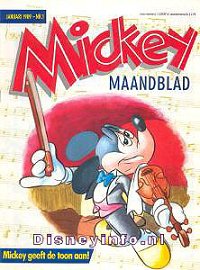 Front cover: Mickey Mouse - Maandblad - 1989-01