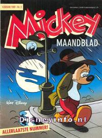 Front cover: Mickey Mouse - Maandblad - 1989-02