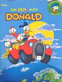 Front cover: Stickerboek - Op Reis Met Donald