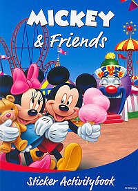 Front cover: Sticker Activitybook: Mickey & Friends