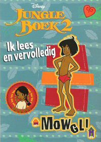 Front cover: Lees En Stickerboek - Ik Lees En Vervolledig - Jungle Boek 2