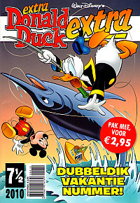 Front cover: Donald Duck Extra - 2010 - 07½ - Dubbeldik Vakantienummer!