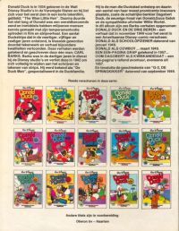 Back cover: Donald Duck Als Cowboy