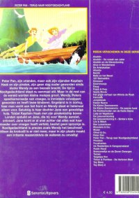 Back cover: Peter Pan: Terug Naar Nooitgedachtland